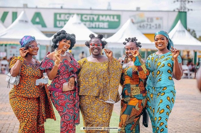 Manye Korngo (middle) with other patrons at this year’s event