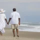 A man and a woman walking together