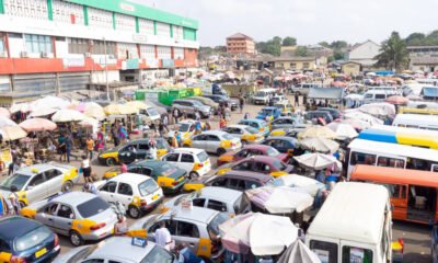 A taxi station