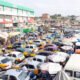 A taxi station