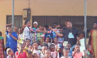 Missmanana Kids Ghana's team donating items to Tamale Orphanage