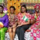 Some staff in beautifully vibrant African prints.