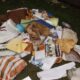 A heap of refuse.