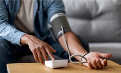 A patient's blood pressure being checked