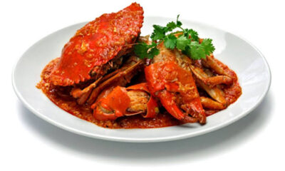 Delicious chilli crab