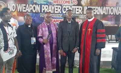 Pastor Emmanuel Yeboah with other ministers after the ordination service