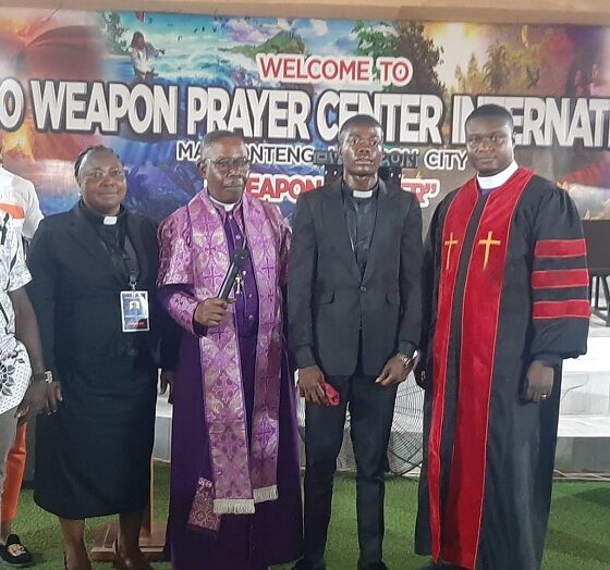 Pastor Emmanuel Yeboah with other ministers after the ordination service