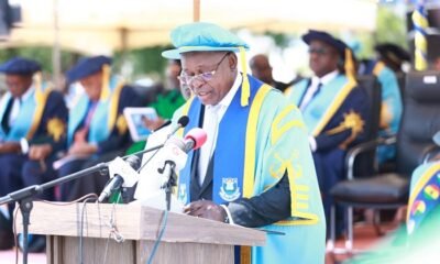 Transport Minister Mr Joseph Bukari Nikpe addressing the students