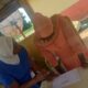 Hafisa and a client during a pregnancy school session