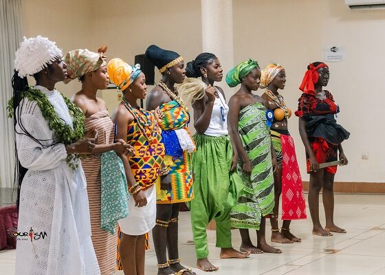 Miss Tourism queens displaying thier culture