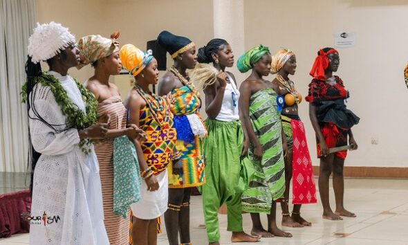 Miss Tourism queens displaying thier culture