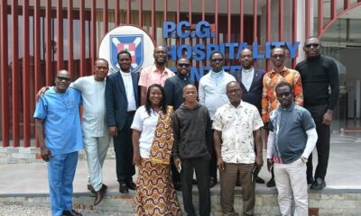 Rev Dr Boadu ( second from left) with members of the 2016 year group