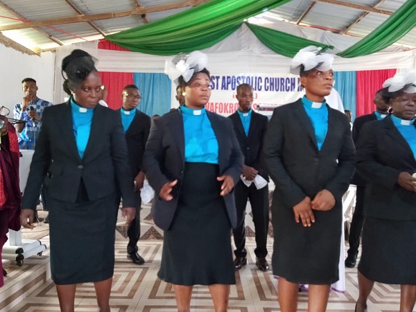 Some ordained pastors at the ceremony