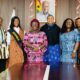 The Miss Ghana team in a Photograph with the Minister, Abla Dzifa Gomashie and colleague Members of Parliament