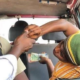 A passenger demands change from a driver's mate