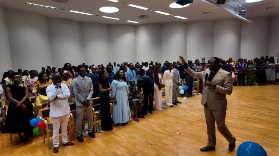 A section of worshippers