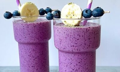 Blueberries smoothie