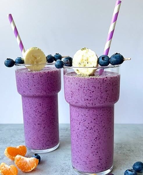 Blueberries smoothie