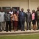 Dr.Okpoti -Nai (fourth from right) with Prof. Adom-Asamoah (fifth from left) other members of the lnstitutions and management members of NTC Photo Lizzy Okai.