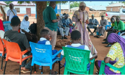 Madam Alhassan educating some adolescents