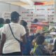 Some school children and teachers at the Book Fair