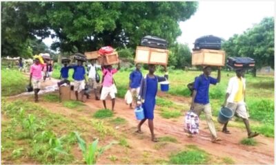 Some students with their trunks