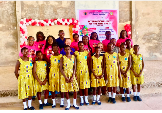 Girls Coordinators with some school children