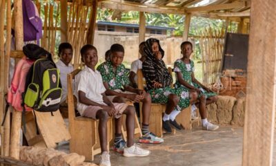 Some pupils in sitting in one of the classrooms