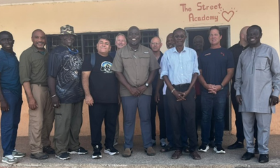 • Dr Ataa Lartey (third right) with members of the delegations and some friends of the Academy