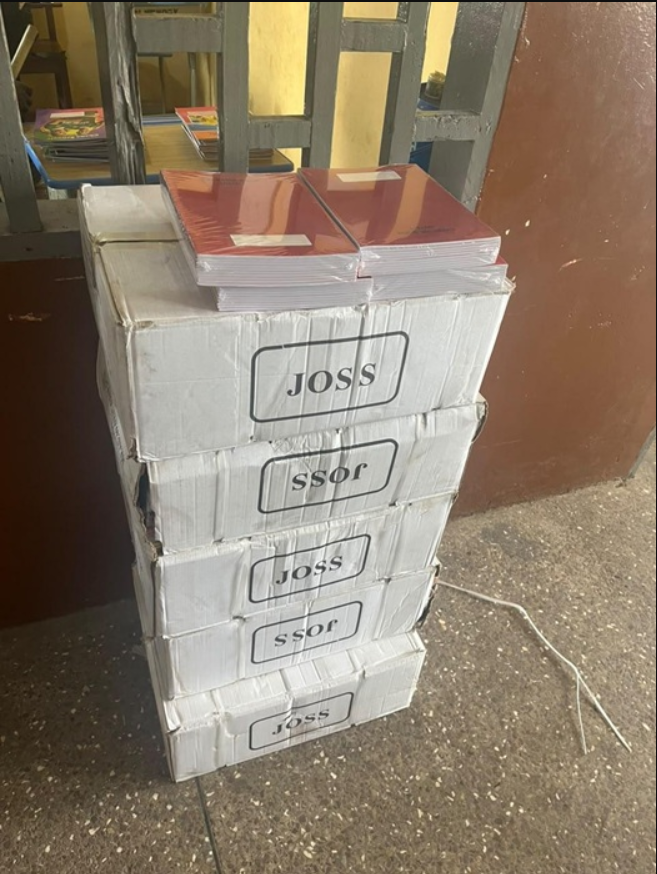• Some of the books presented to the academy